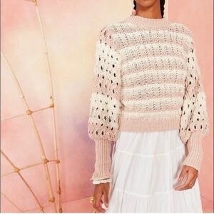 Ulla Johnson Venus balloon sleeve sweater spring  size S